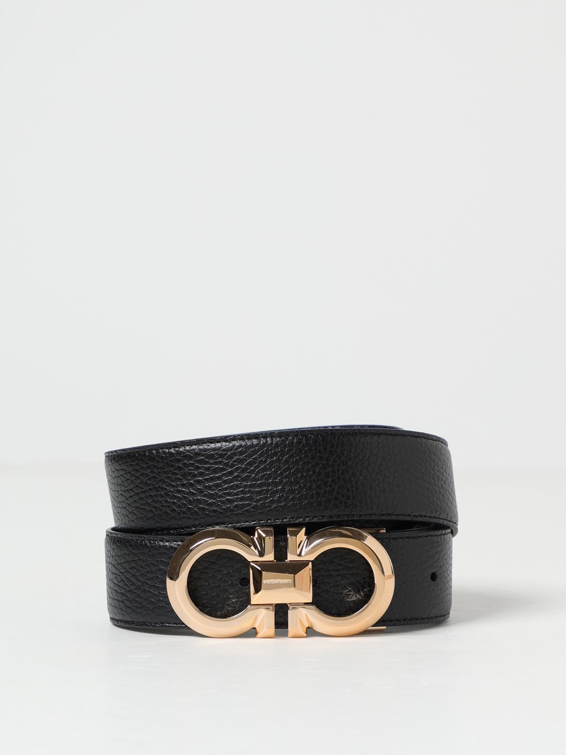 FERRAGAMO BELT: Belt men Ferragamo, Black - Img 1