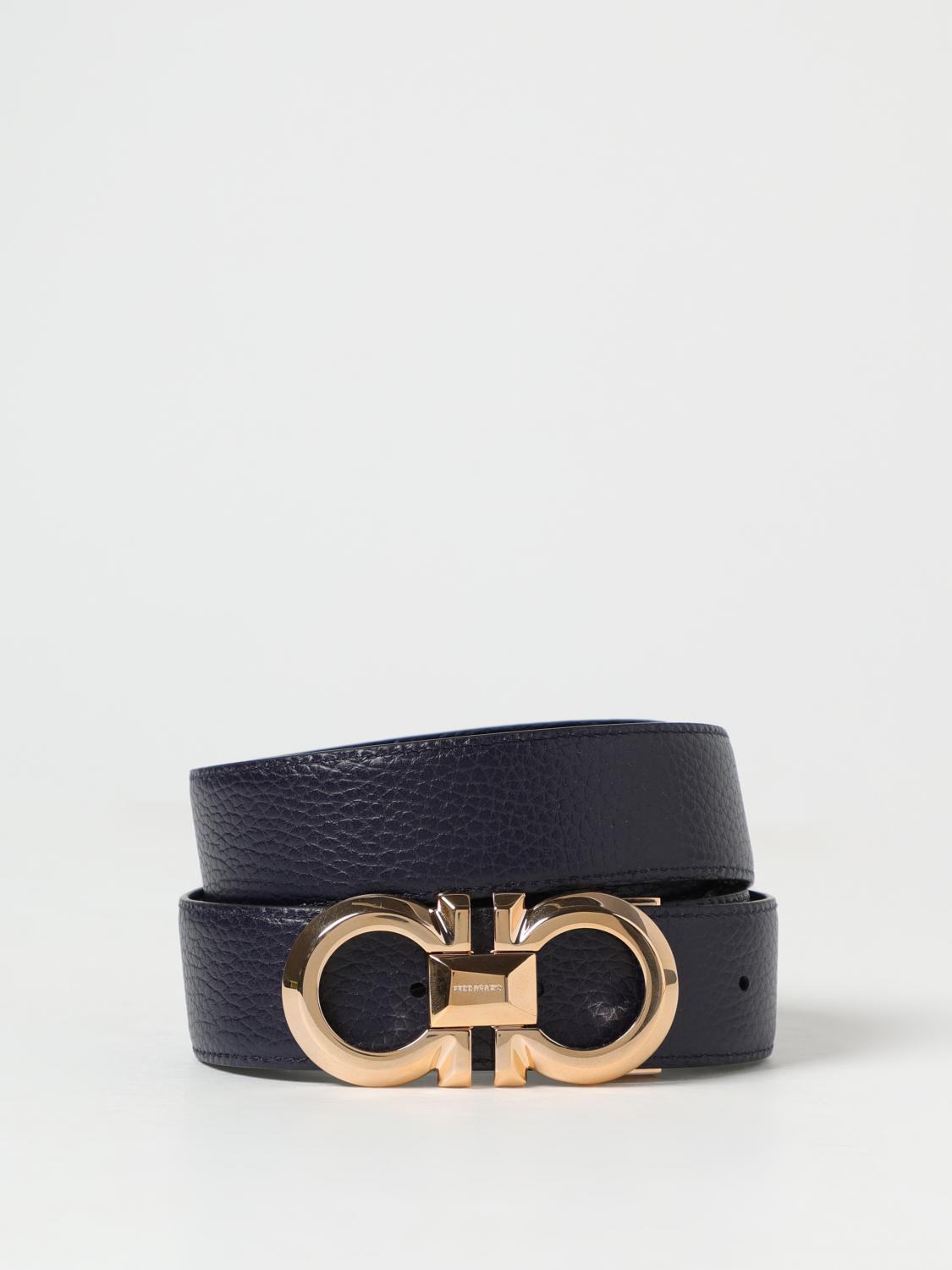 FERRAGAMO BELT: Belt men Ferragamo, Black - Img 2