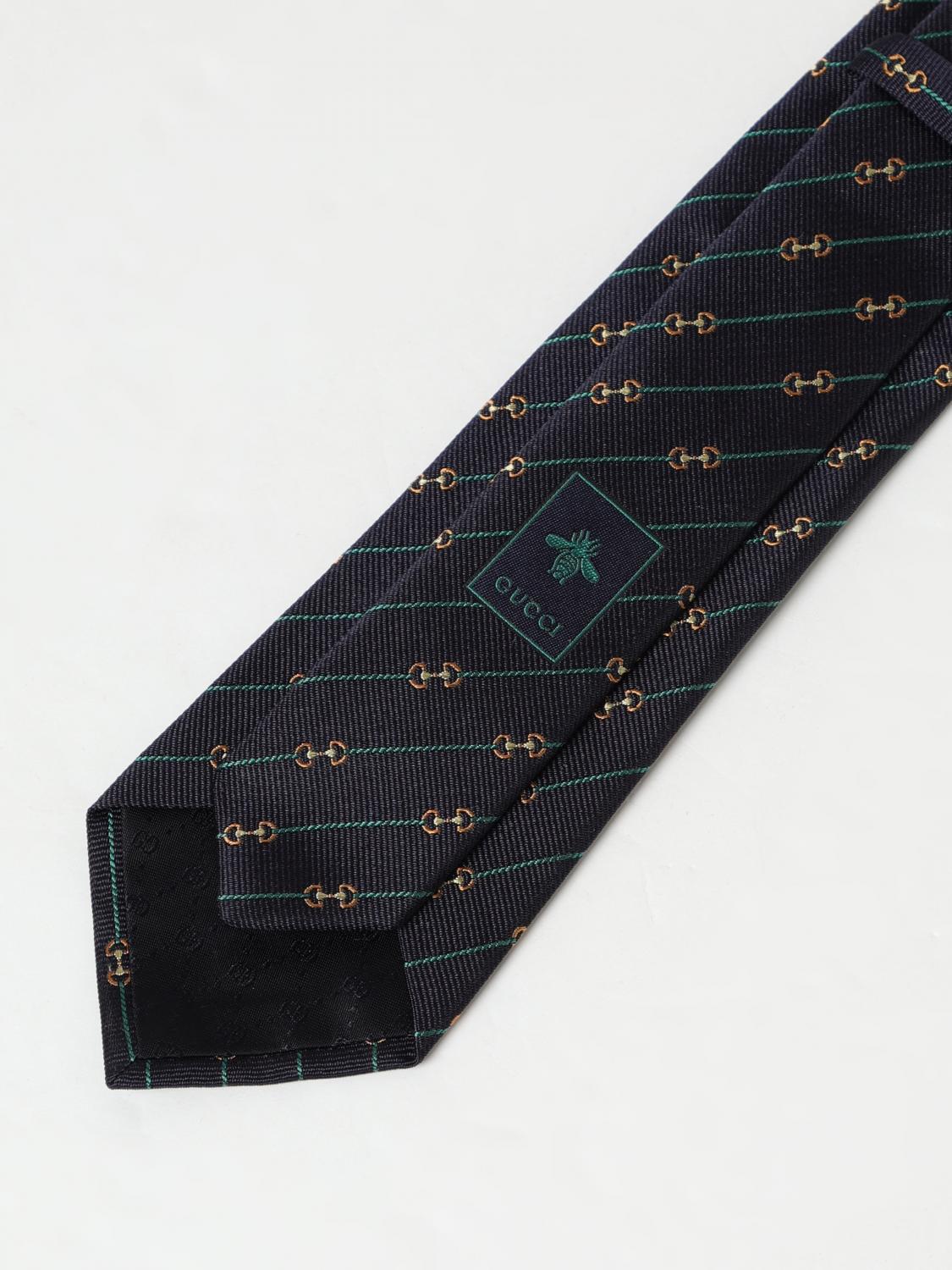GUCCI CORBATA: Corbata hombre Gucci, Azul Oscuro - Img 2