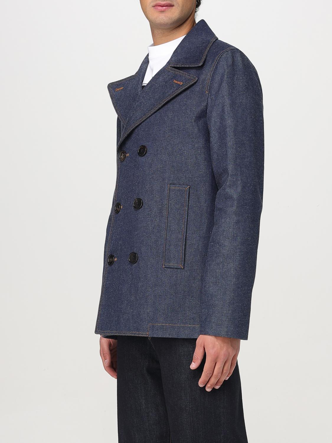 GUCCI COAT: Gucci double-breasted denim blazer, Blue - Img 3