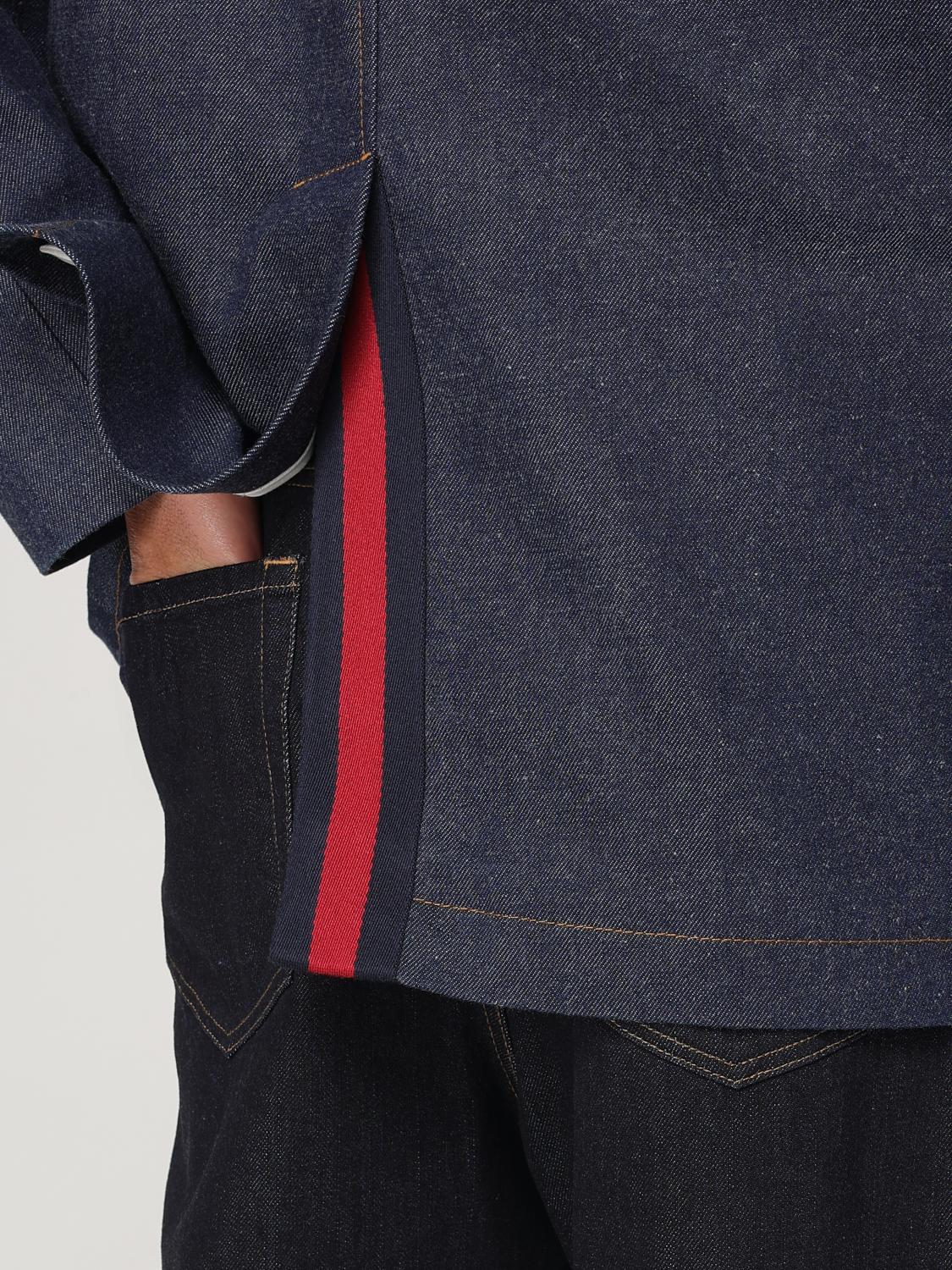 GUCCI COAT: Gucci double-breasted denim blazer, Blue - Img 4