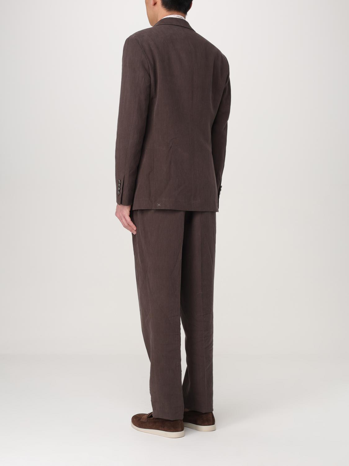BRUNELLO CUCINELLI SUIT: Suit men Brunello Cucinelli, Brown - Img 3
