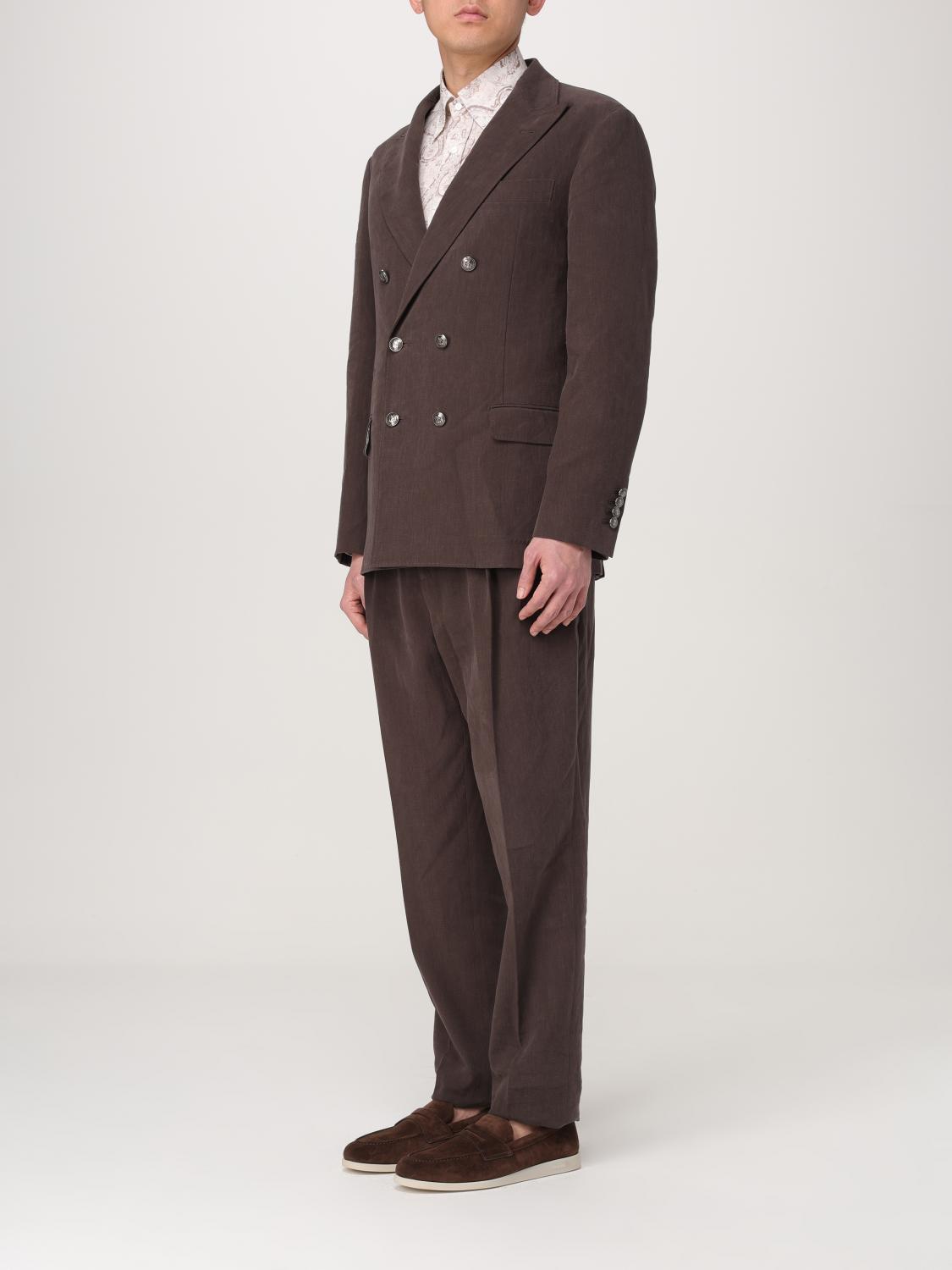 BRUNELLO CUCINELLI SUIT: Suit men Brunello Cucinelli, Brown - Img 4