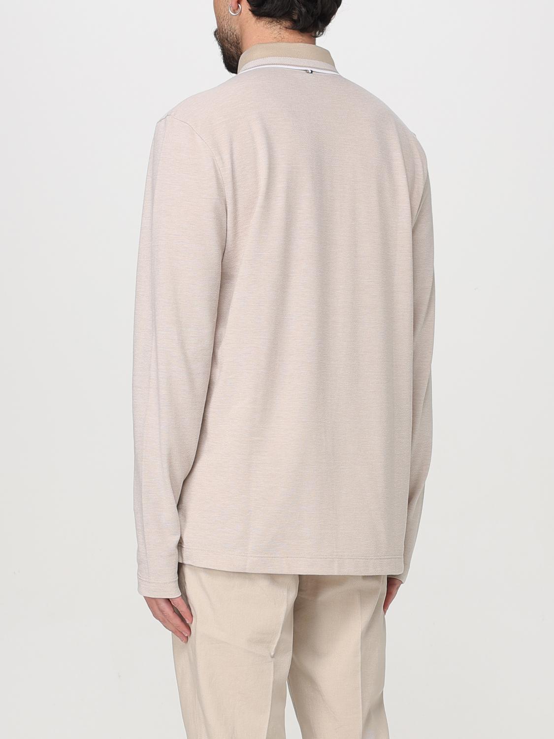 BOSS POLO: Polo Boss in cotone , Beige - Img 3
