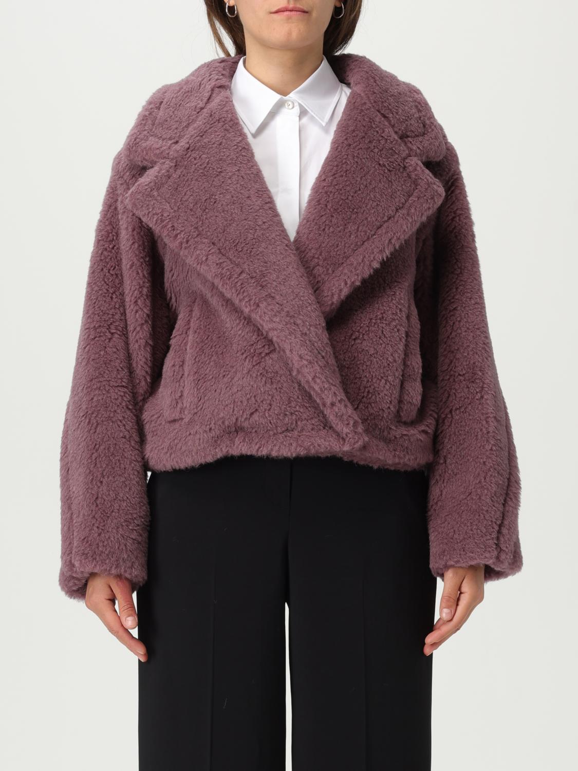 MAX MARA ABRIGO DE PIEL: Abrigo mujer Max Mara, Violeta - Img 1