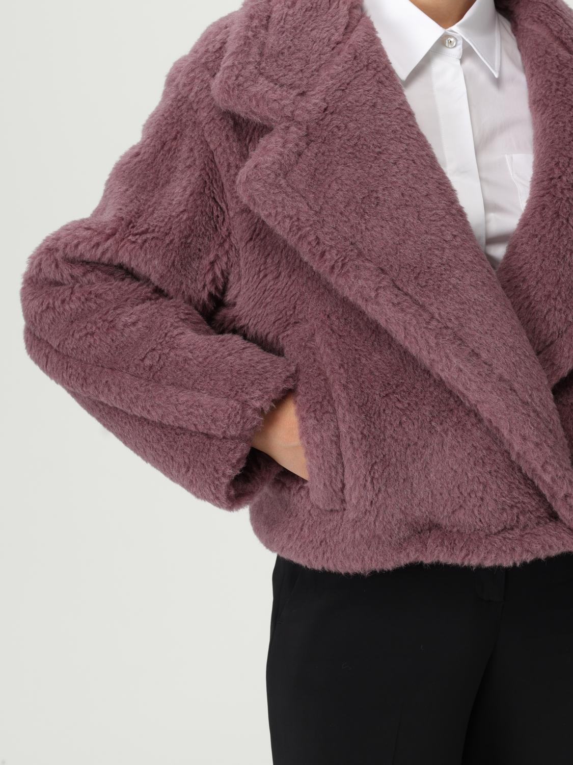 MAX MARA ABRIGO DE PIEL: Abrigo mujer Max Mara, Violeta - Img 5