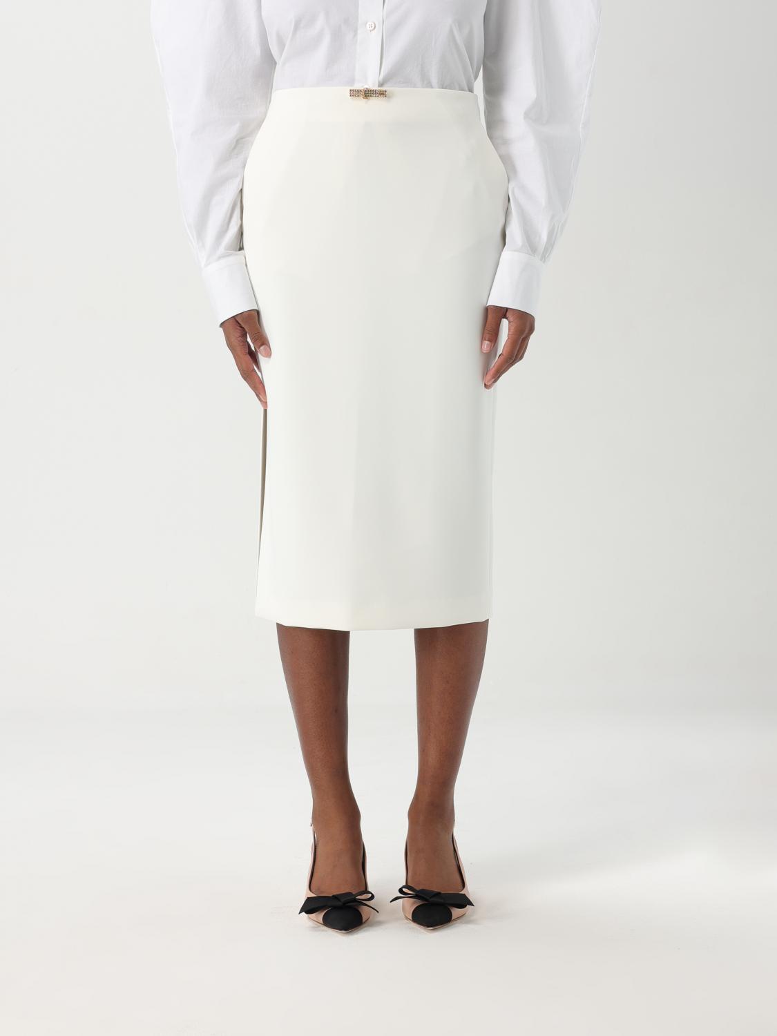 ELISABETTA FRANCHI FALDA: Falda mujer Elisabetta Franchi, Marfil - Img 1