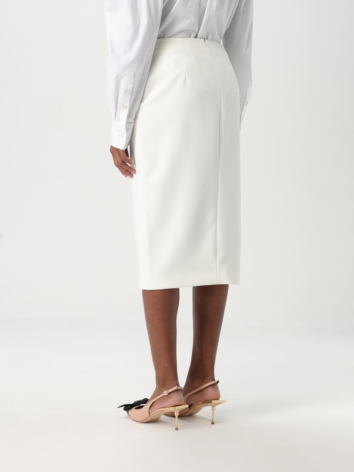 ELISABETTA FRANCHI FALDA: Falda mujer Elisabetta Franchi, Marfil - Img 2