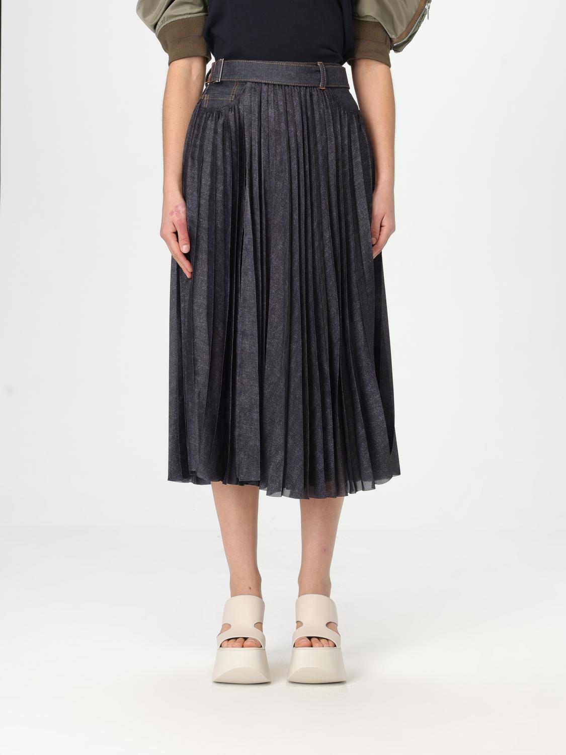 SACAI ROCK: Rock damen Sacai, Blau - Img 1