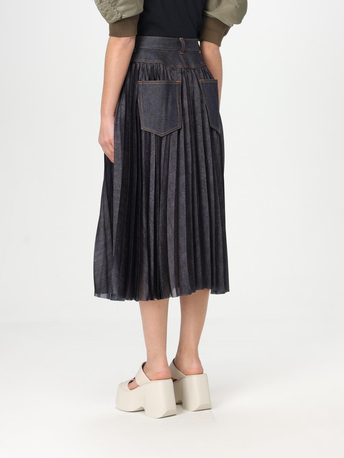 SACAI ROCK: Rock damen Sacai, Blau - Img 3