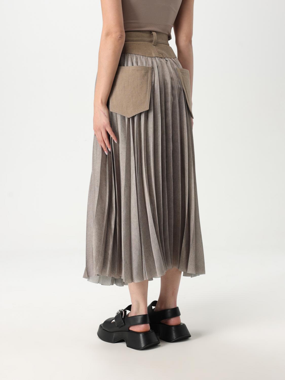 SACAI FALDA: Falda mujer Sacai, Beige - Img 2