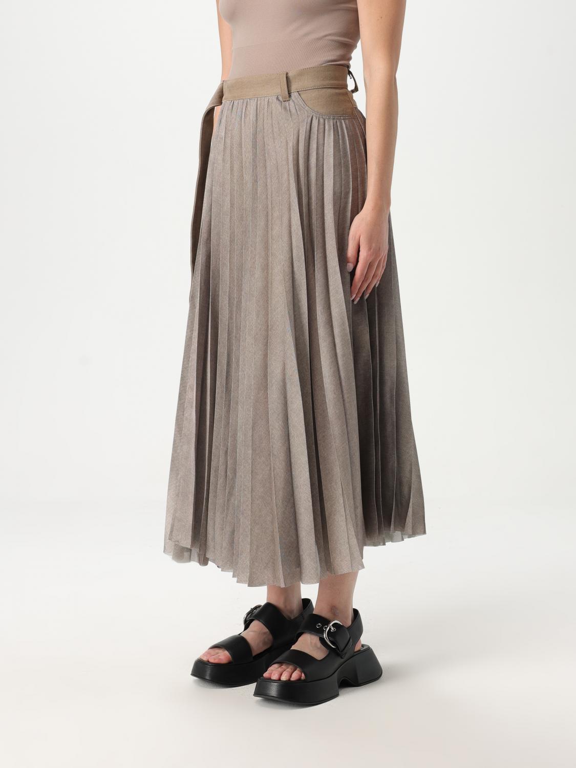 SACAI FALDA: Falda mujer Sacai, Beige - Img 3