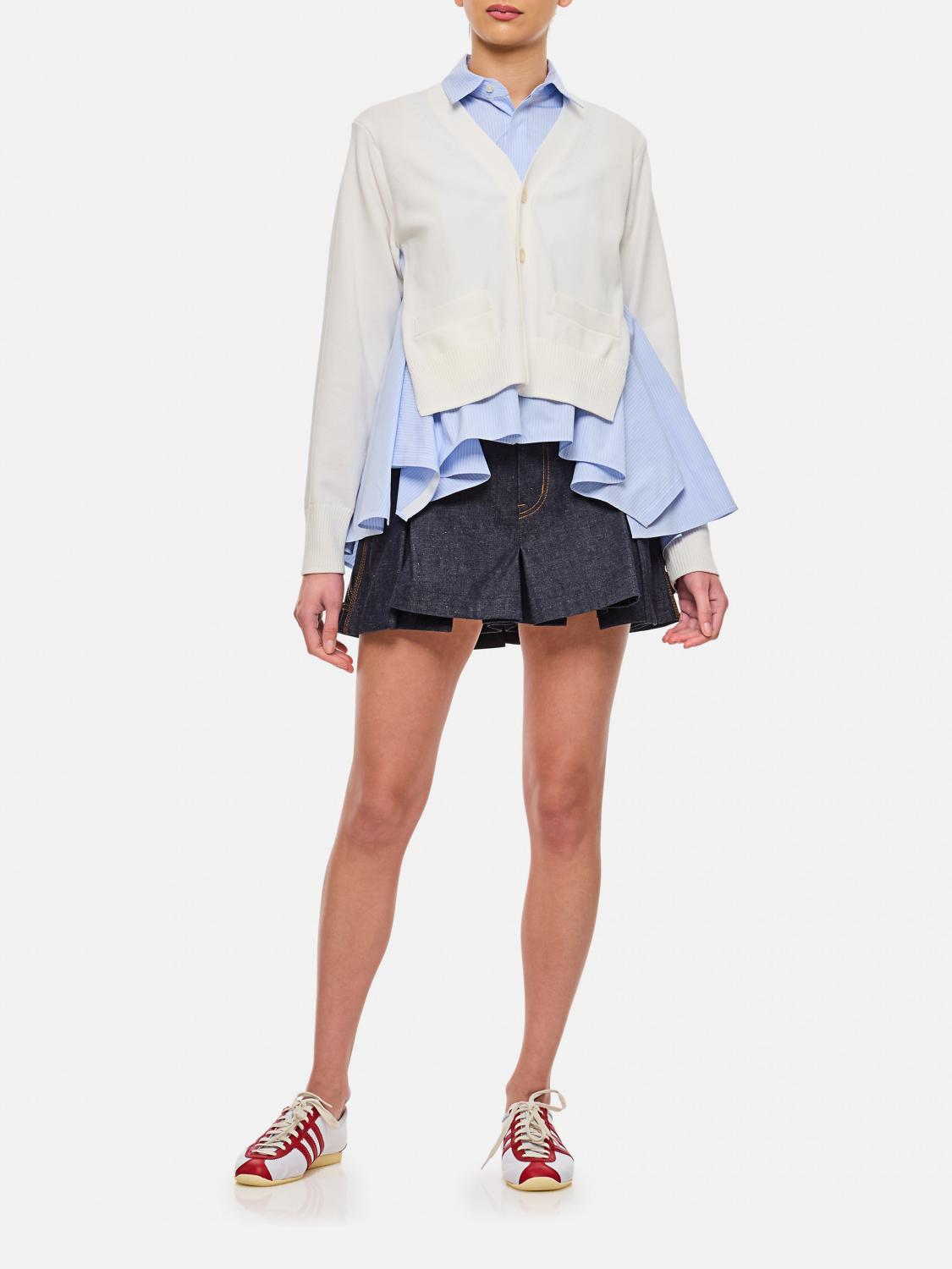 SACAI HEMDBLUSE: Pullover damen Sacai, Weiß - Img 2