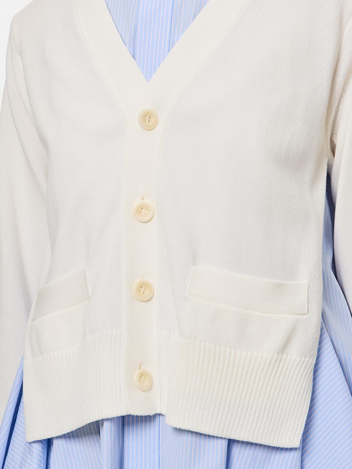 SACAI HEMDBLUSE: Pullover damen Sacai, Weiß - Img 4