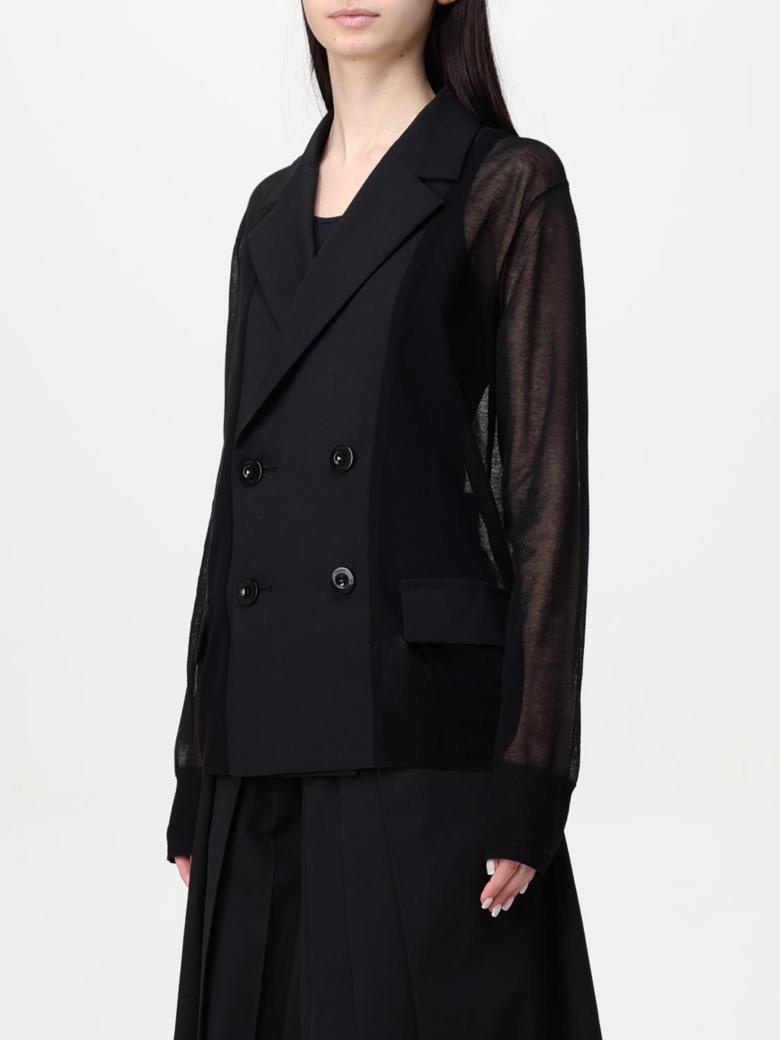 SACAI AMERICANA: Chaqueta mujer Sacai, Negro - Img 4