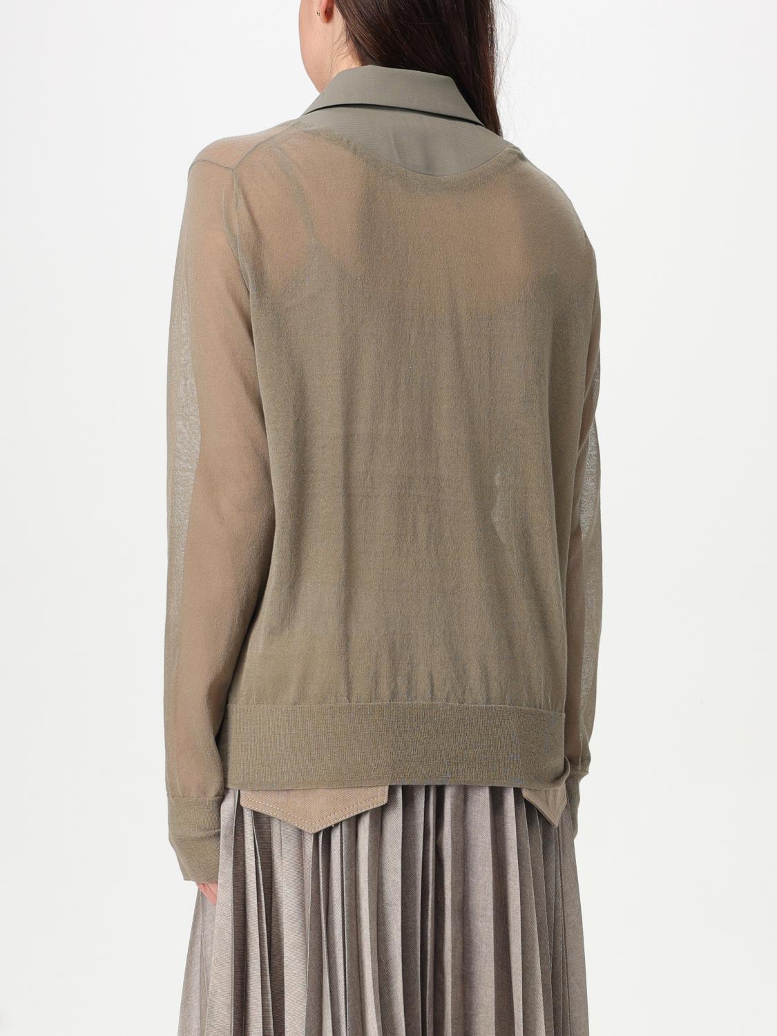 SACAI AMERICANA: Chaqueta mujer Sacai, Tórtola - Img 3
