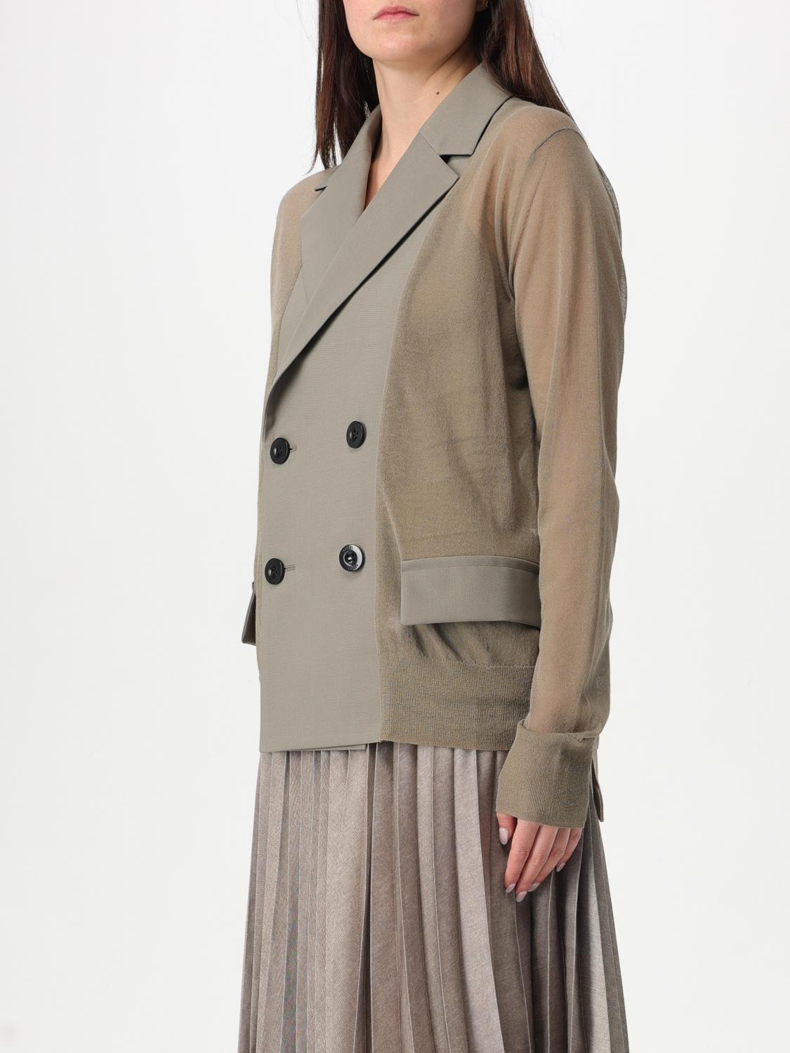 SACAI AMERICANA: Chaqueta mujer Sacai, Tórtola - Img 4