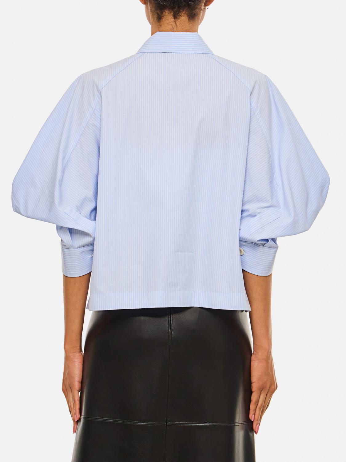 SACAI CAMICIA: Camicia Sacai in misto cotone , Azzurro - Img 3