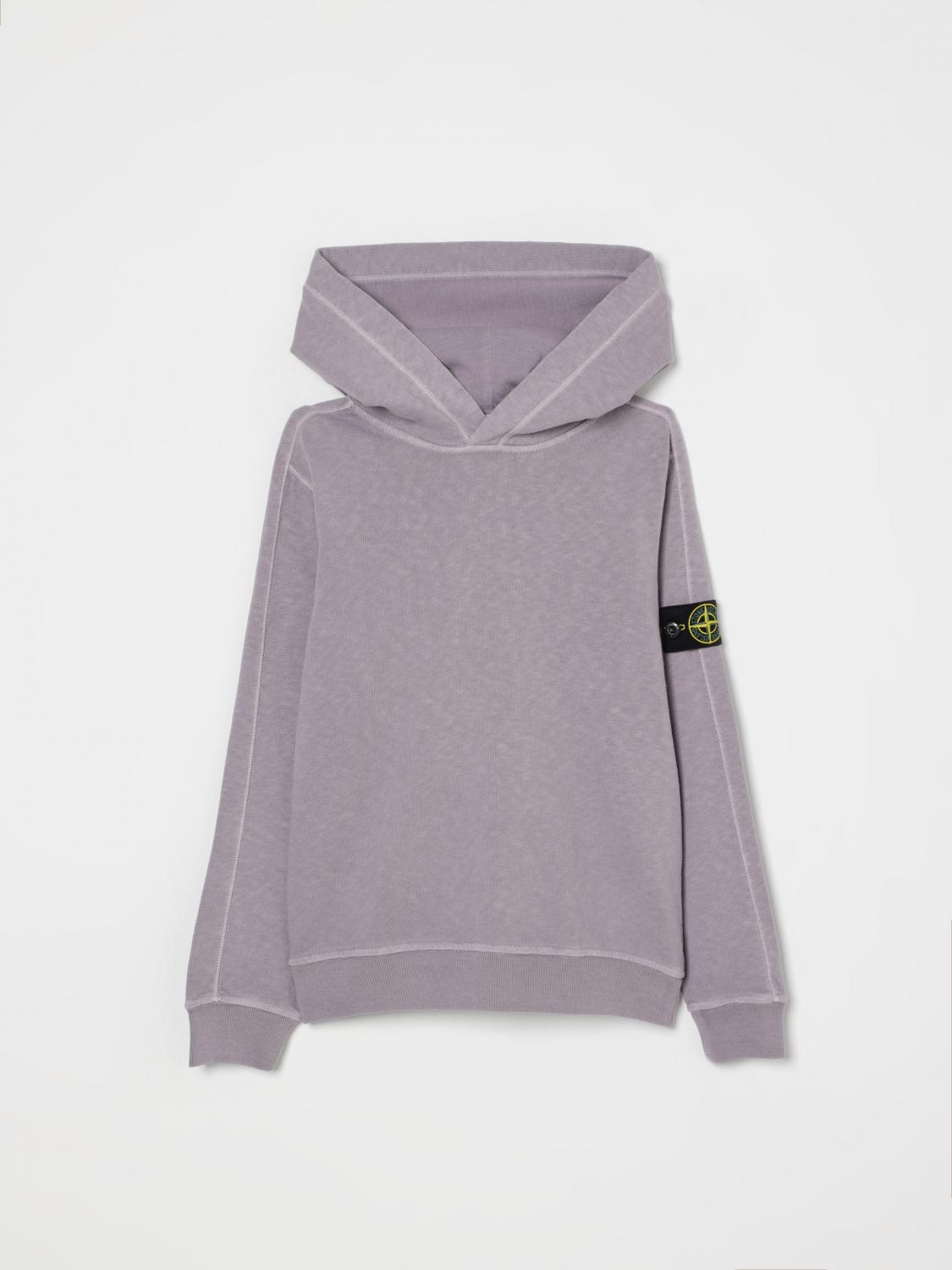 STONE ISLAND JUNIOR PULLOVER: Pullover kinder Stone Island Junior, Violett - Img 1