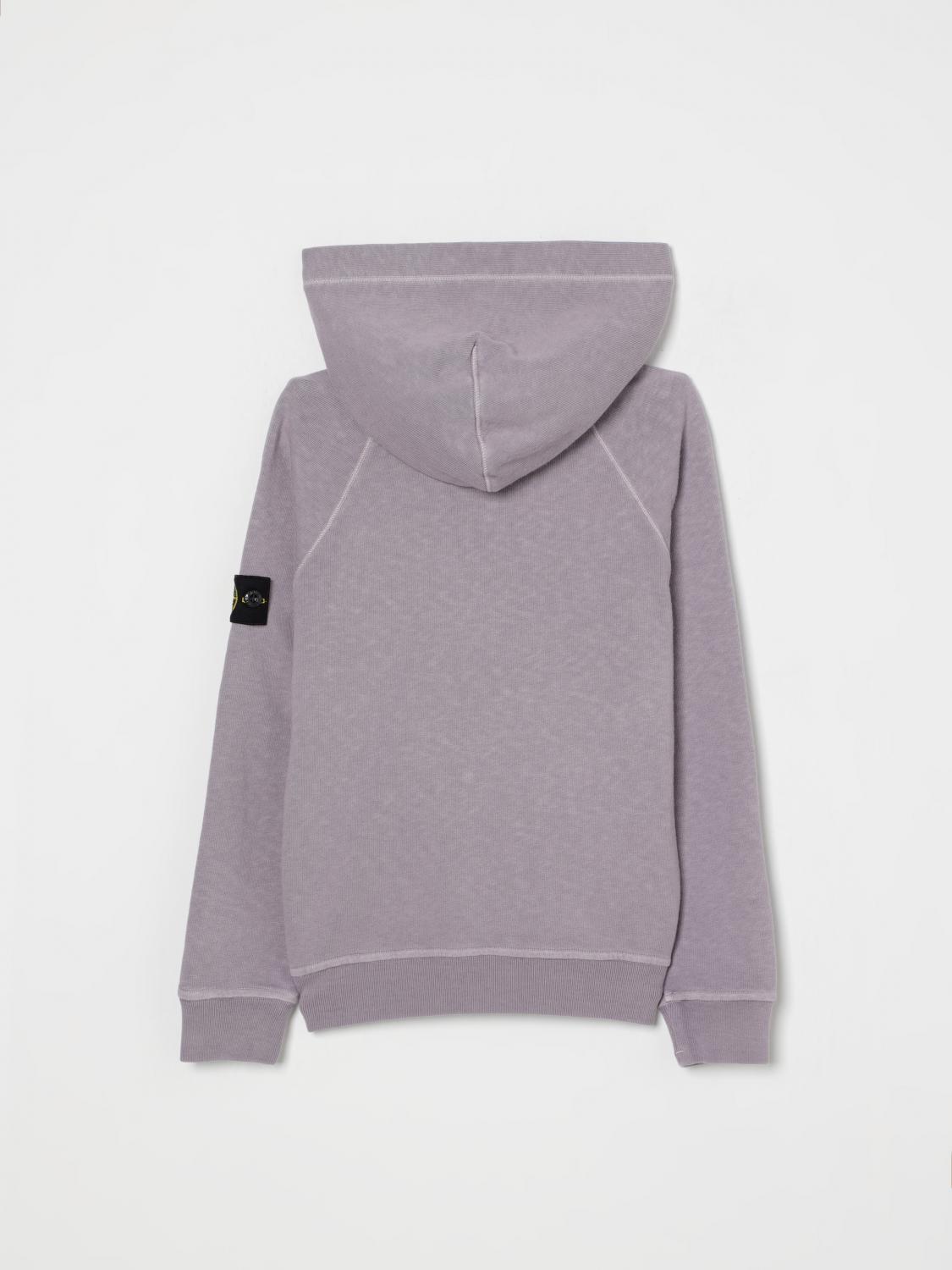 STONE ISLAND JUNIOR PULLOVER: Pullover kinder Stone Island Junior, Violett - Img 2