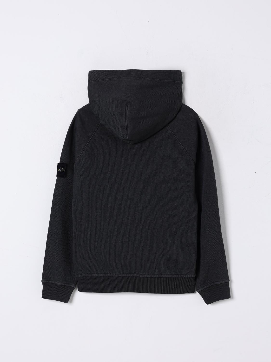 STONE ISLAND JUNIOR PULLOVER: Pullover kinder Stone Island Junior, Charcoal - Img 2