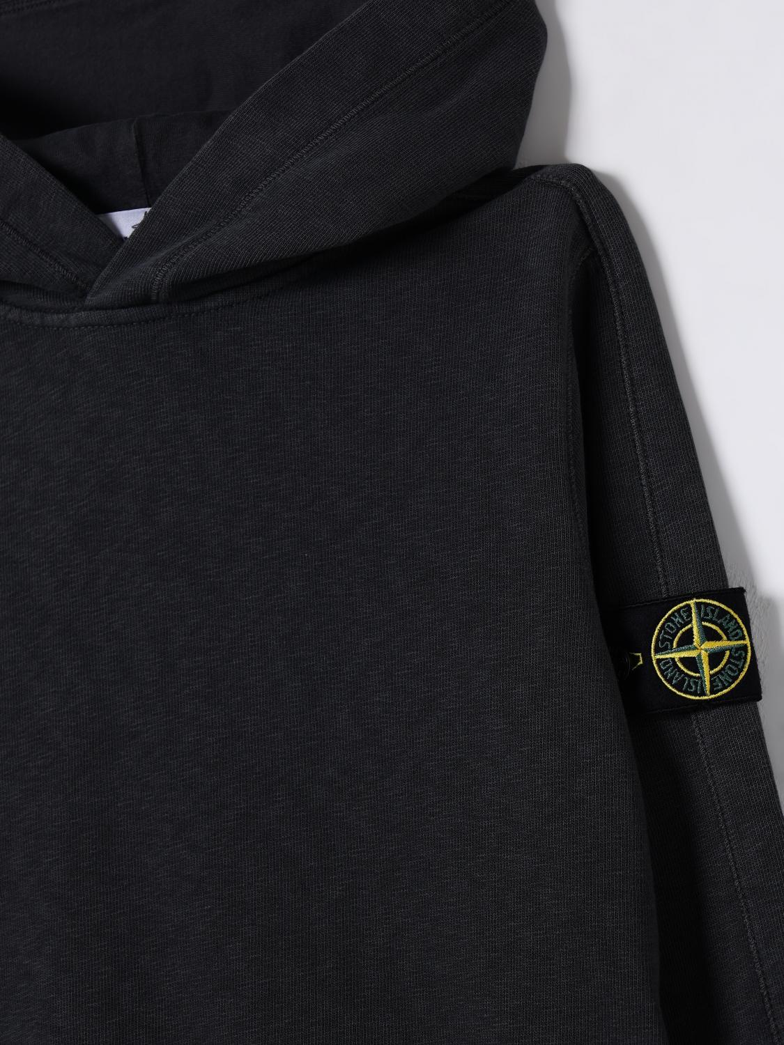 STONE ISLAND JUNIOR PULLOVER: Pullover kinder Stone Island Junior, Charcoal - Img 3
