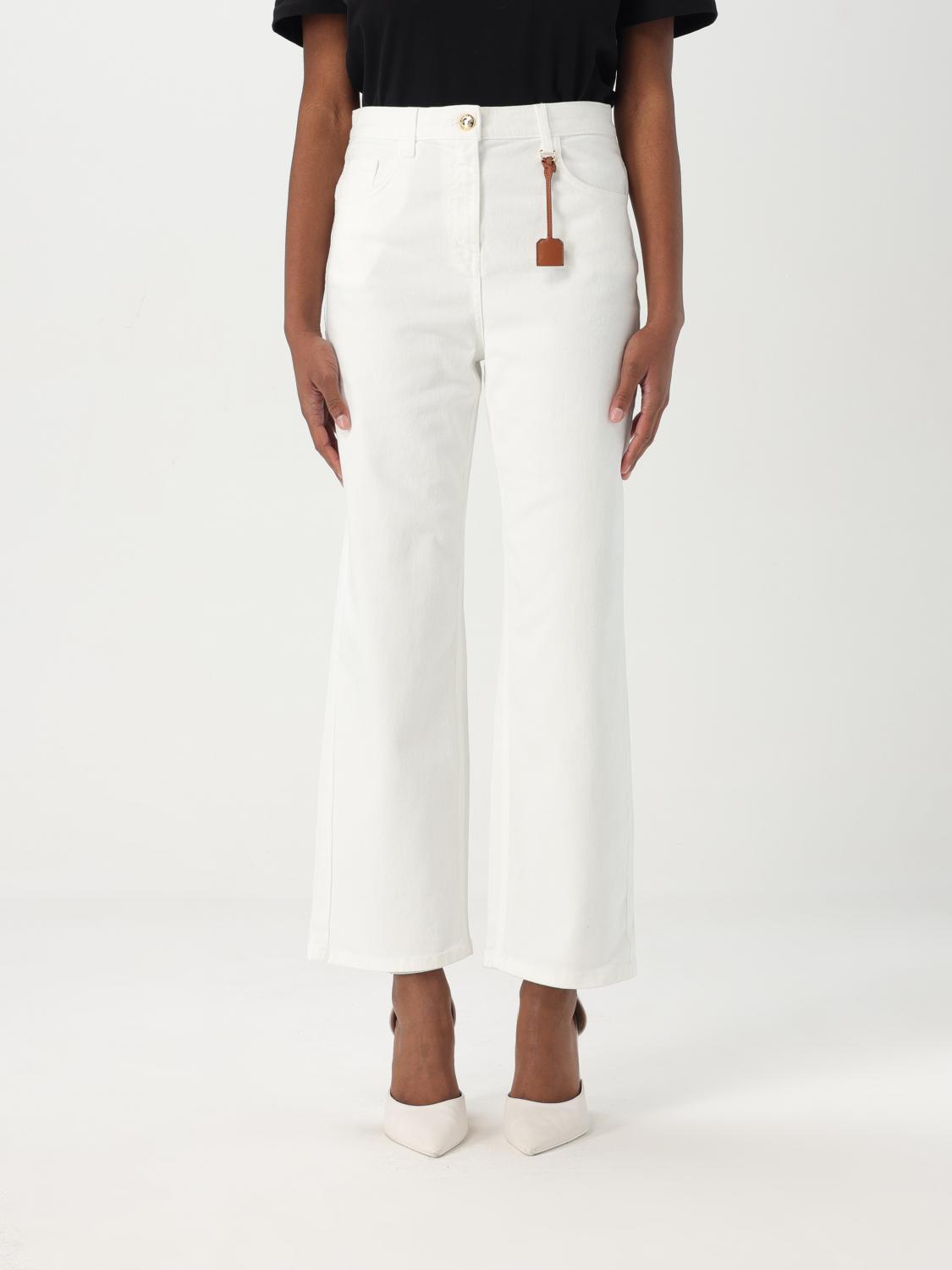 ELISABETTA FRANCHI JEANS: Jeans damen Elisabetta Franchi, Ivory - Img 1
