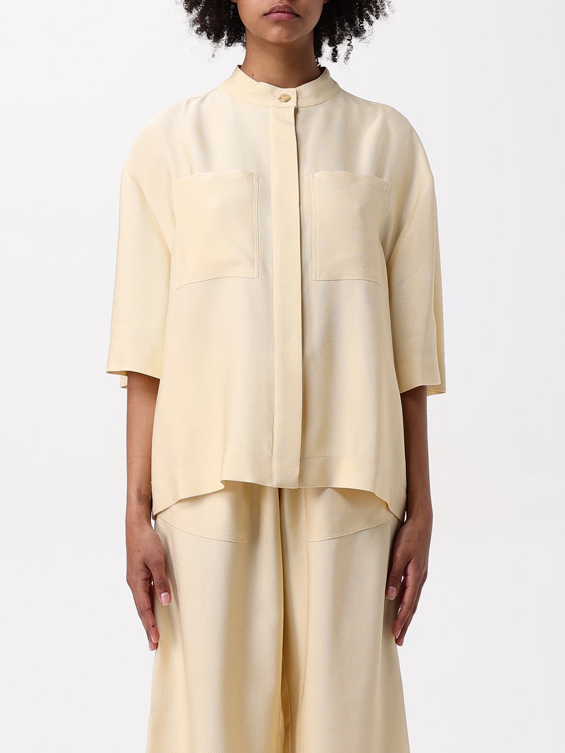 BOSS CAMISA: Camisa mujer Boss, Beige - Img 1