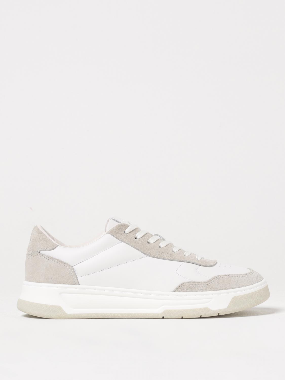 BOSS SNEAKERS: Sneakers Boss in pelle , Bianco - Img 1