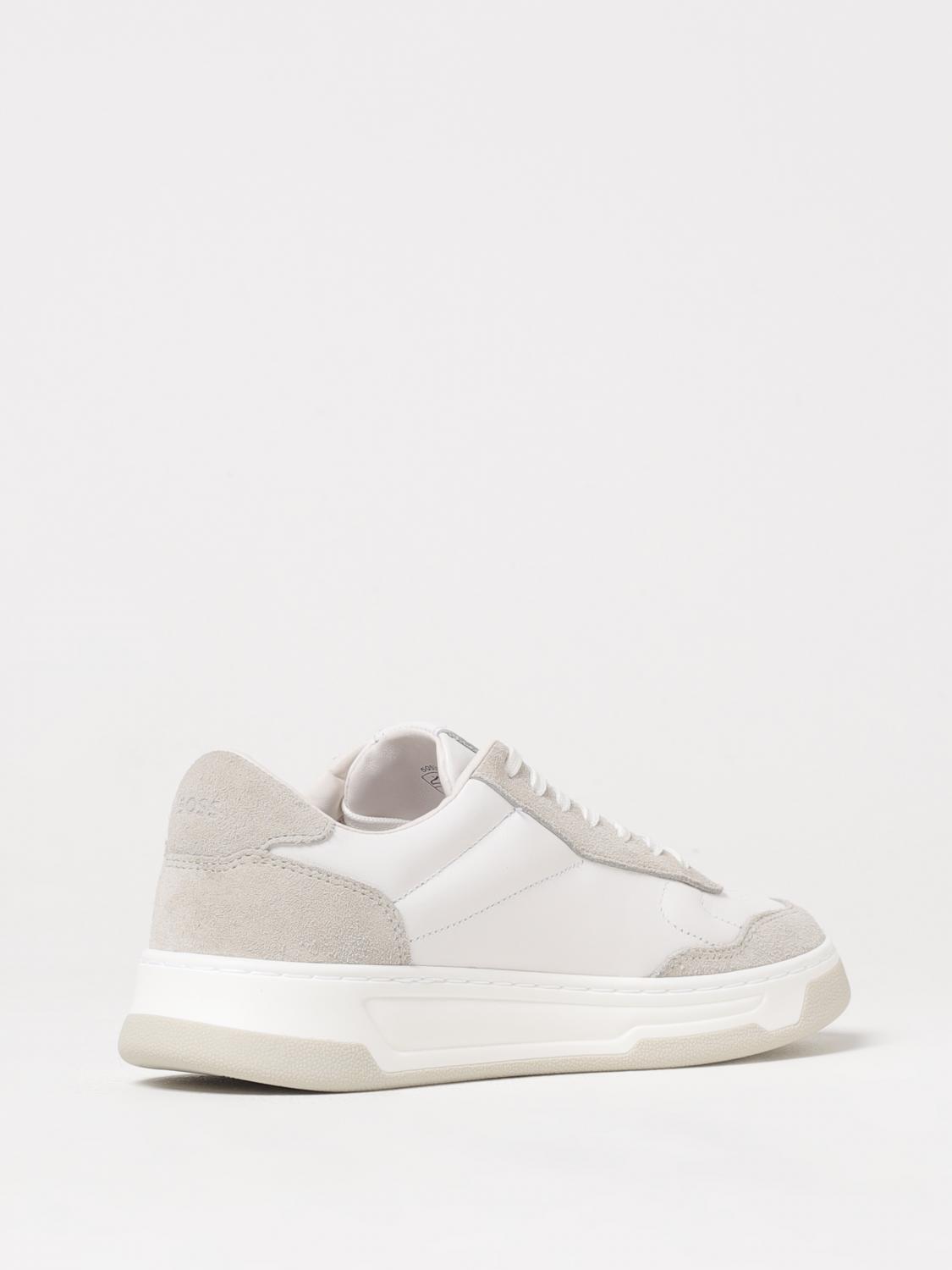 BOSS SNEAKERS: Sneakers Boss in pelle , Bianco - Img 3