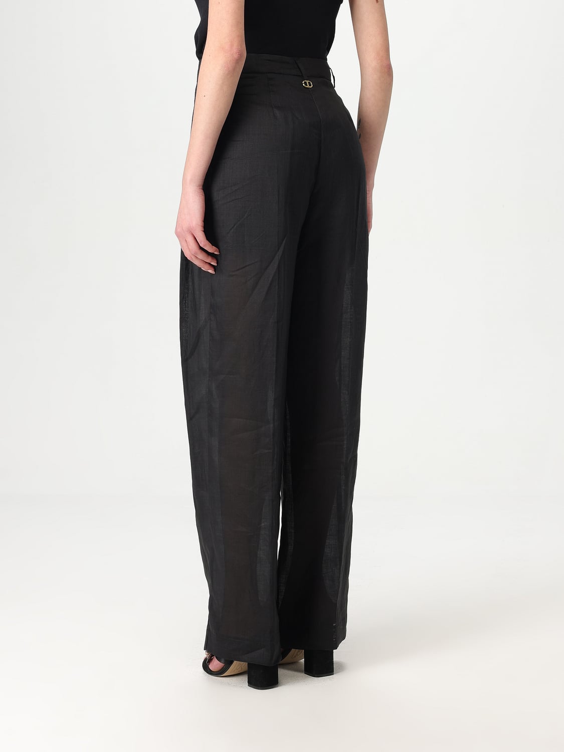 TWINSET HOSE: Hose damen Twinset, Schwarz - Img 3