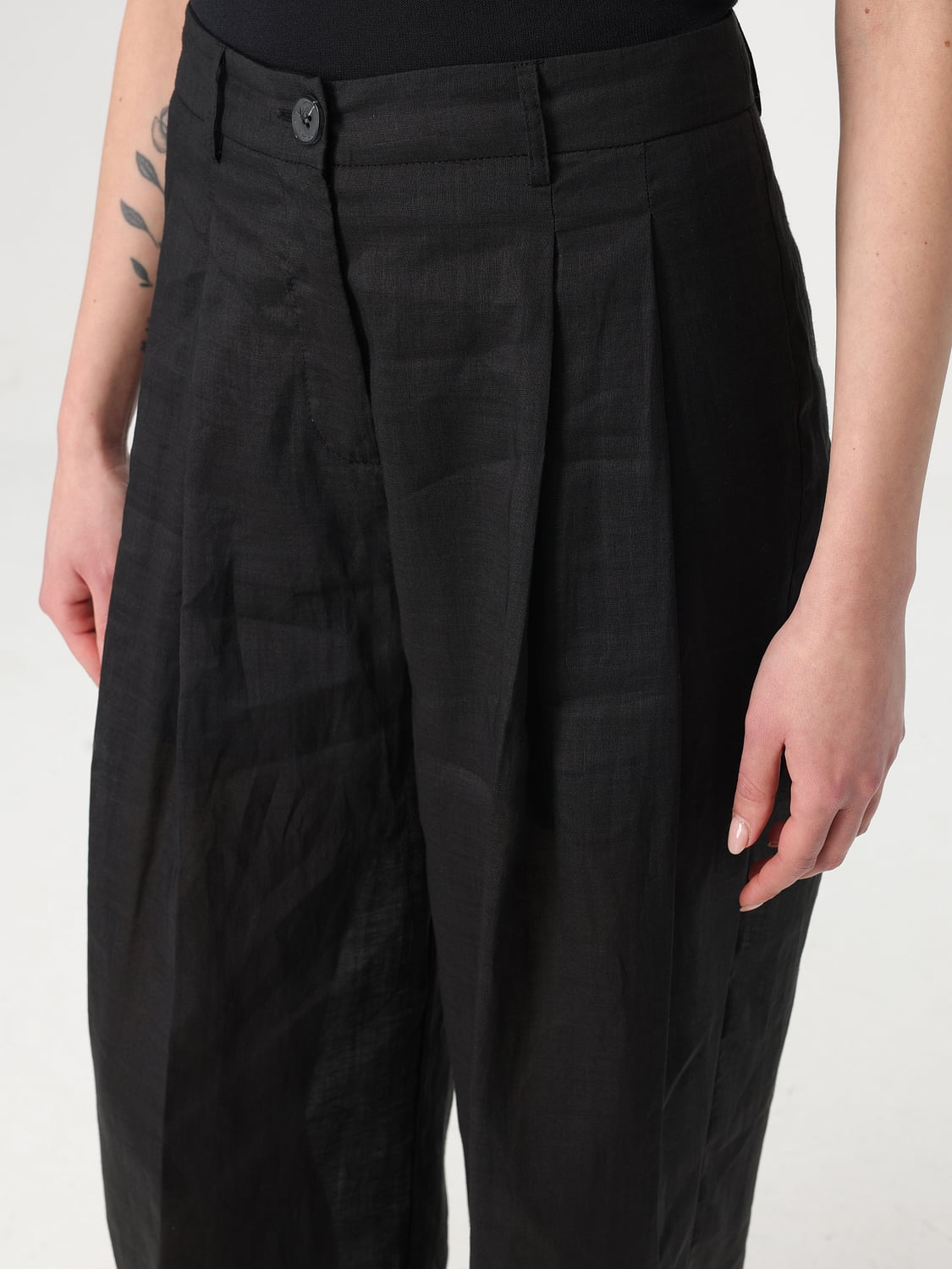 TWINSET HOSE: Hose damen Twinset, Schwarz - Img 4