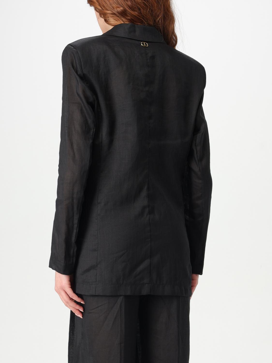 TWINSET BLAZER: Jacket woman Twinset, Black - Img 3