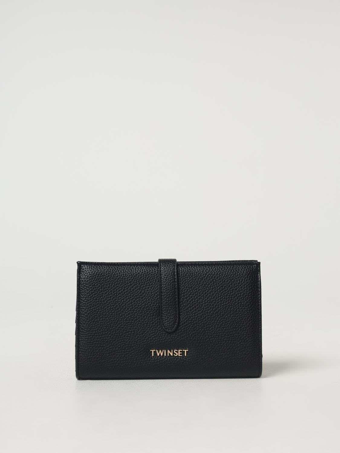 TWINSET WALLET: Wallet woman Twinset, Black - Img 1