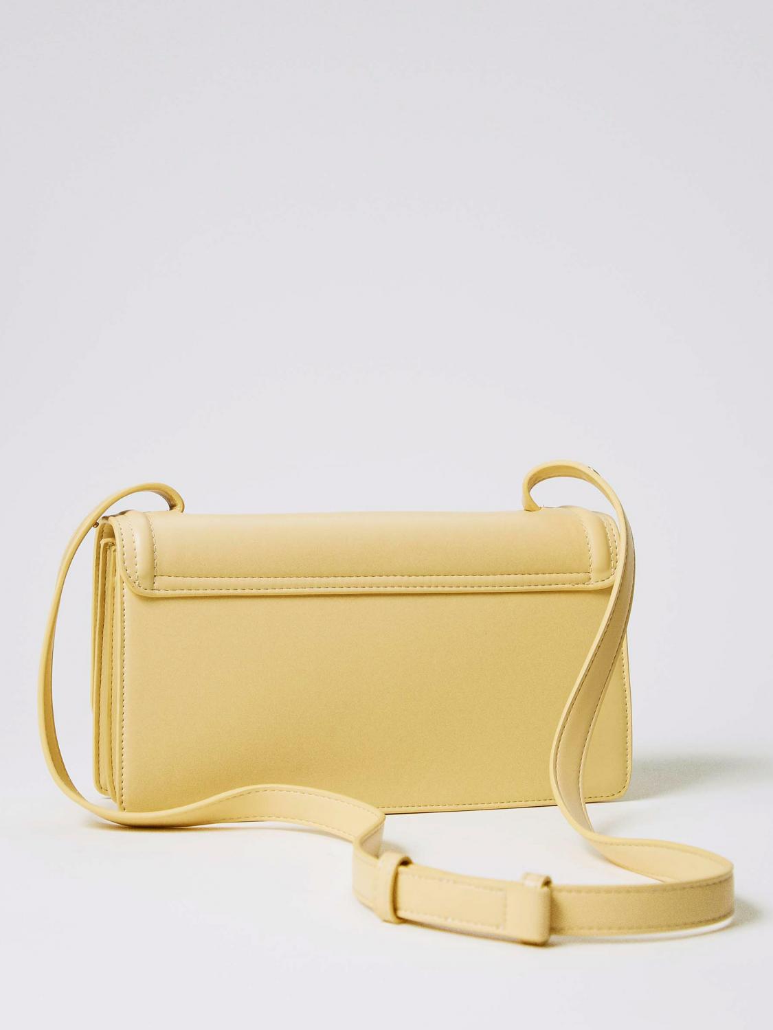 TWINSET BORSA A SPALLA: Borsa Brera Twinset in pelle sintetica , Giallo - Img 2