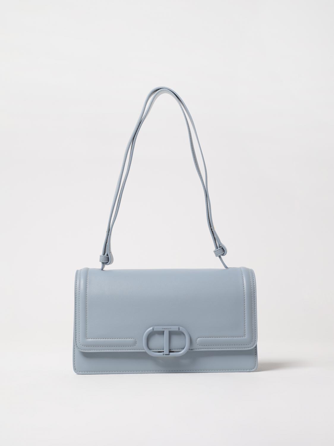 TWINSET BOLSO DE HOMBRO: Mini bolso mujer Twinset, Azul Claro - Img 1