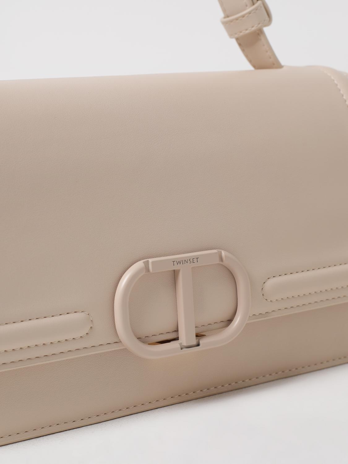 TWINSET BOLSO DE HOMBRO: Mini bolso mujer Twinset, Beige - Img 4
