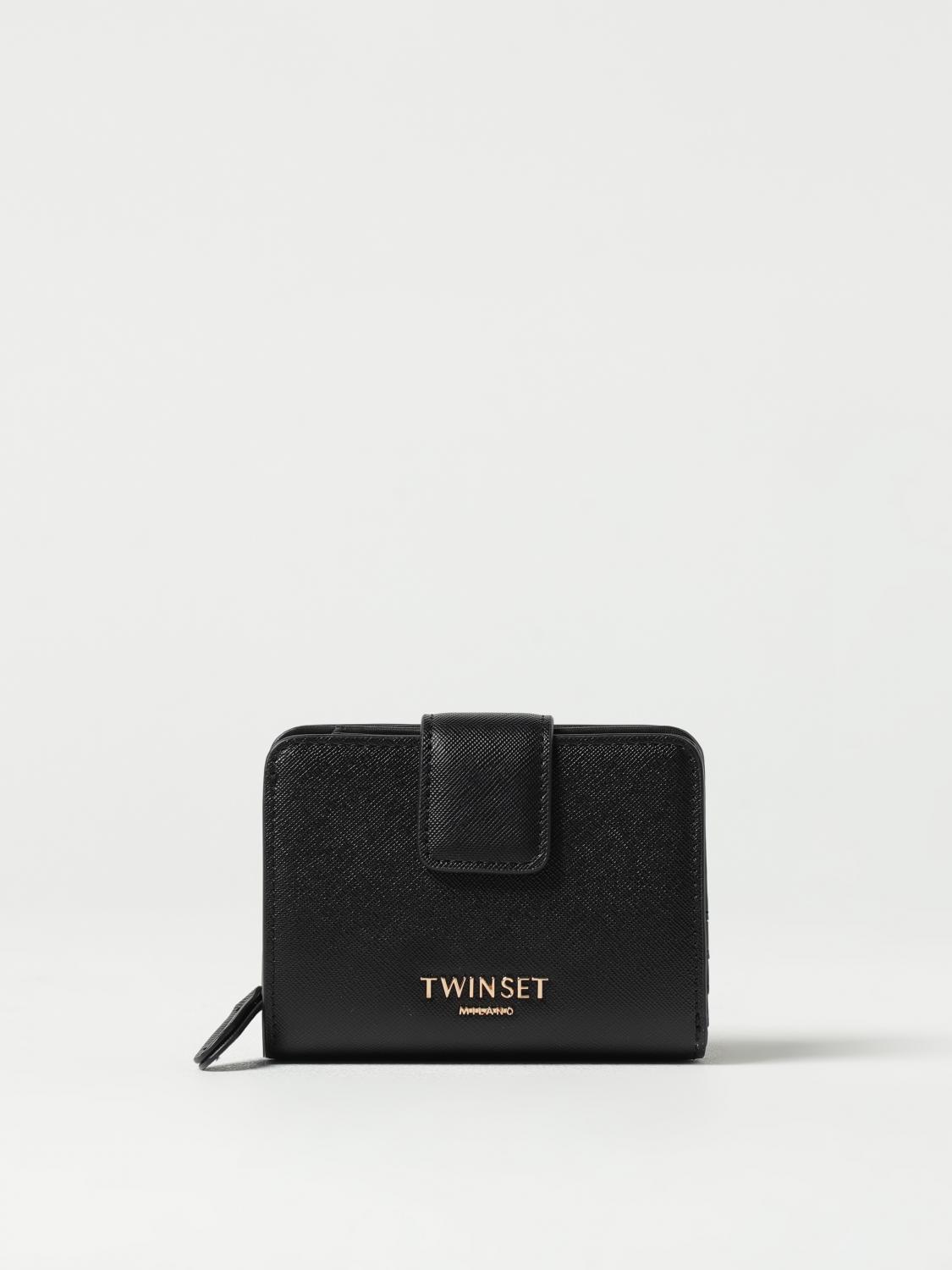 TWINSET WALLET: Wallet woman Twinset, Black - Img 1