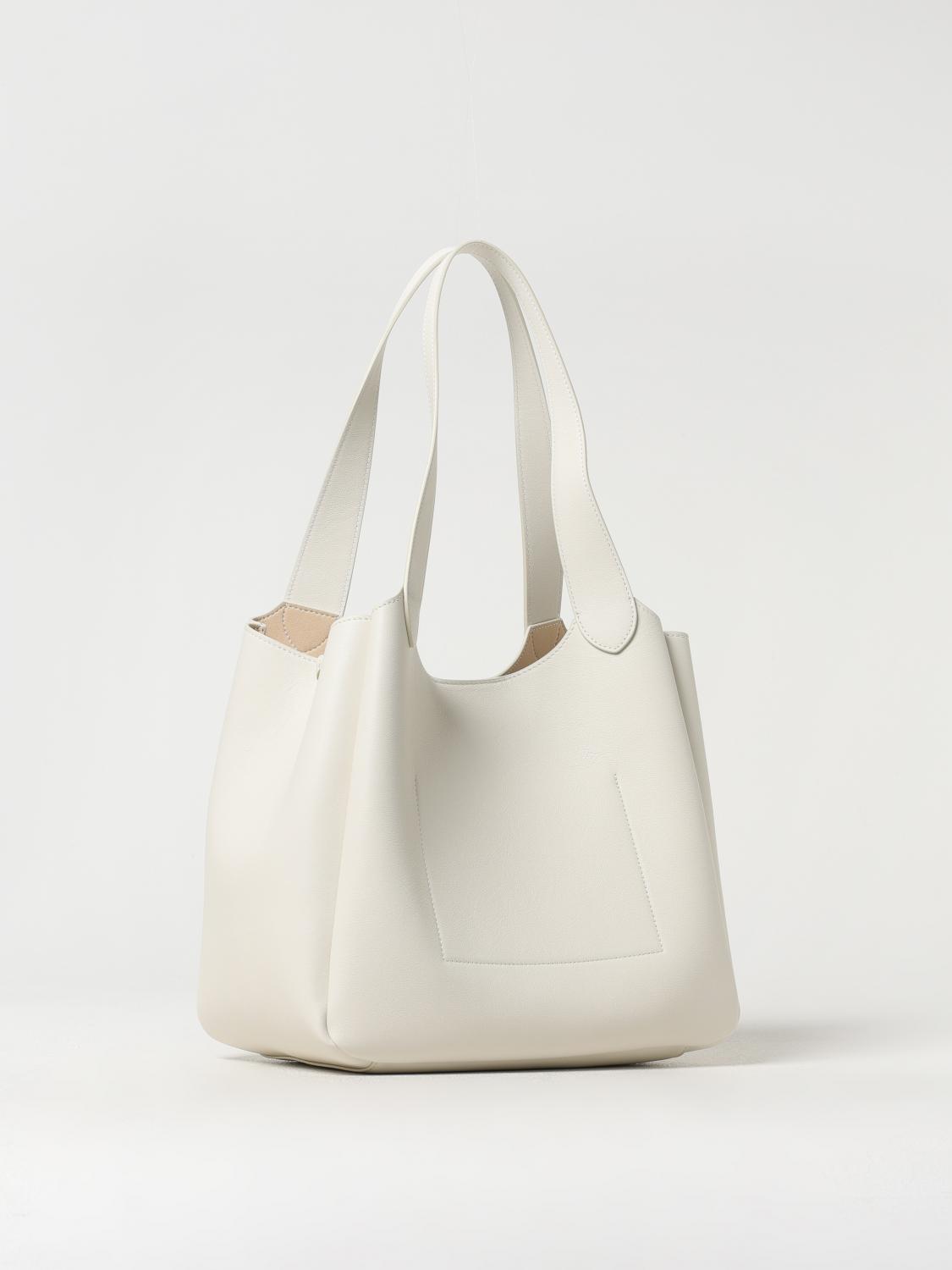 TWINSET BORSA A SPALLA: Borsa Forever Twinset in pelle , Perla - Img 2