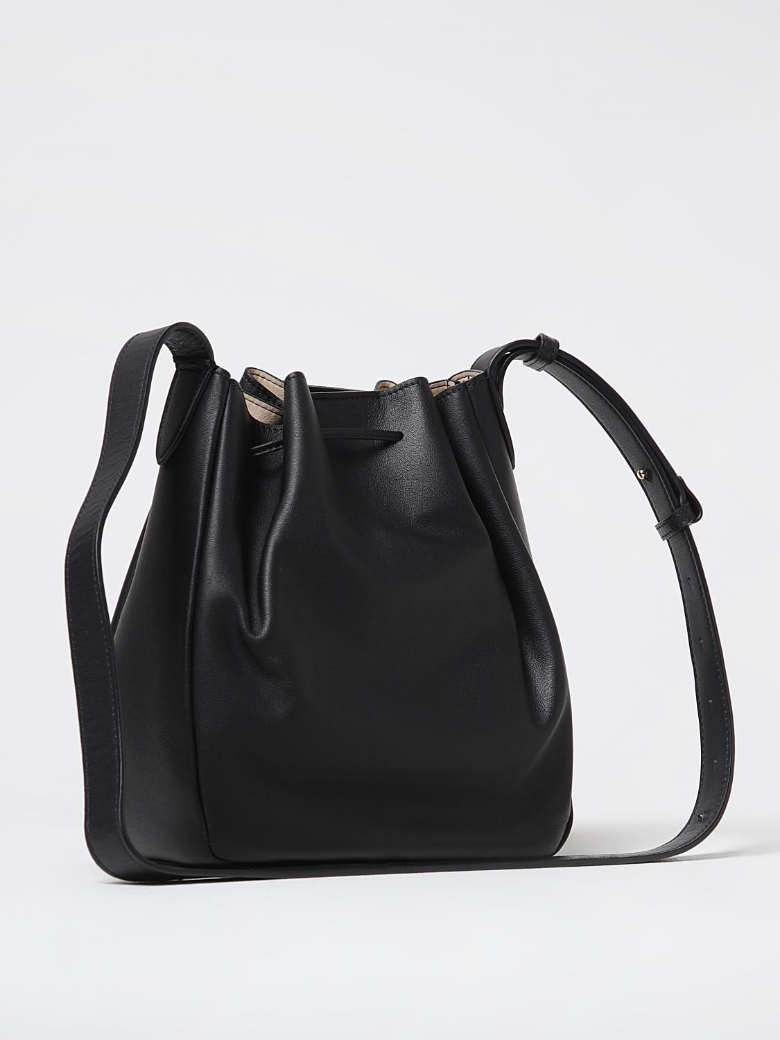 TWINSET BORSA A TRACOLLA: Borsa a secchiello Forever Twinset in pelle , Nero - Img 2