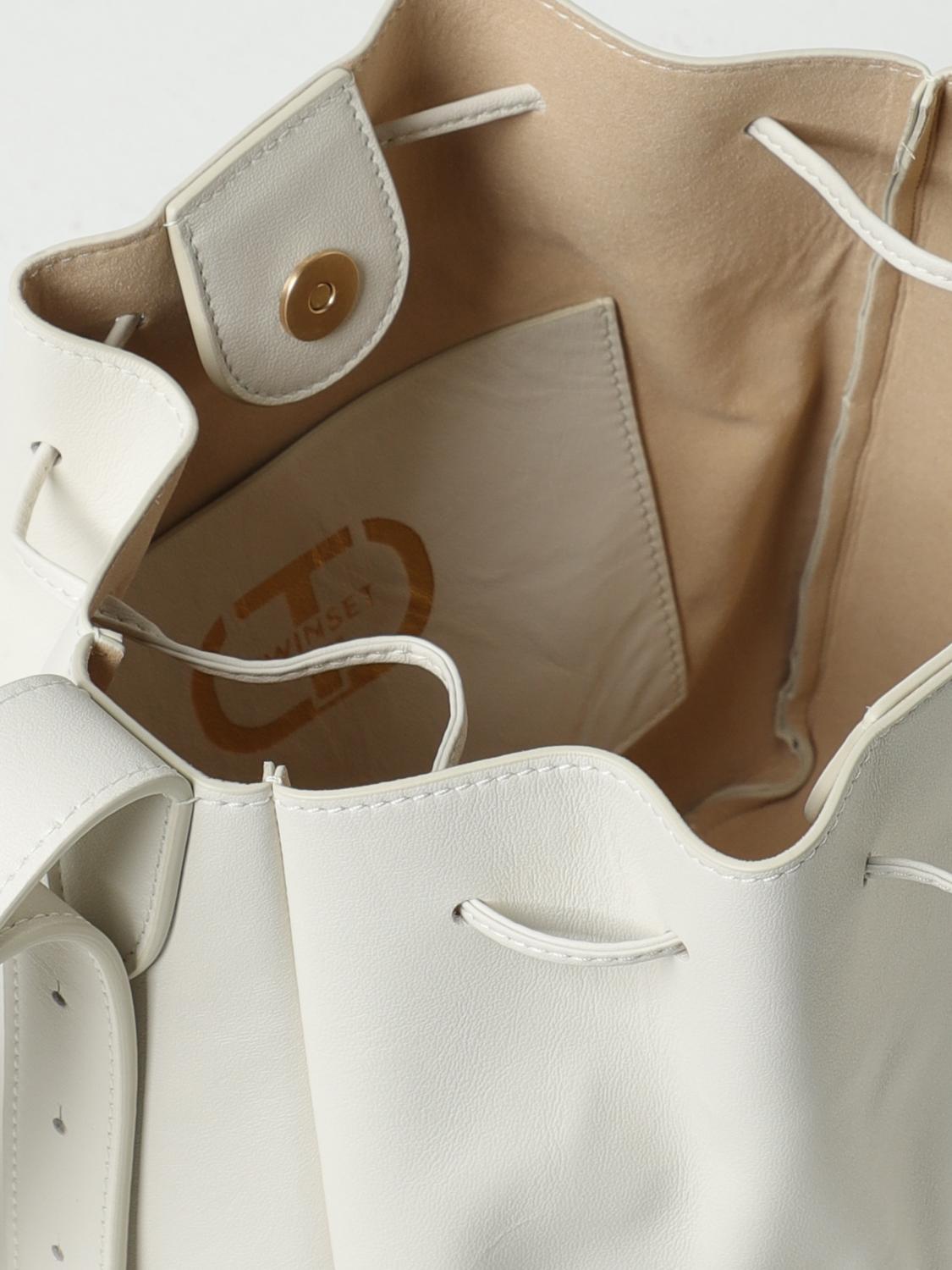 TWINSET BANDOLERA: Bolso de hombro mujer Twinset, Perla - Img 3