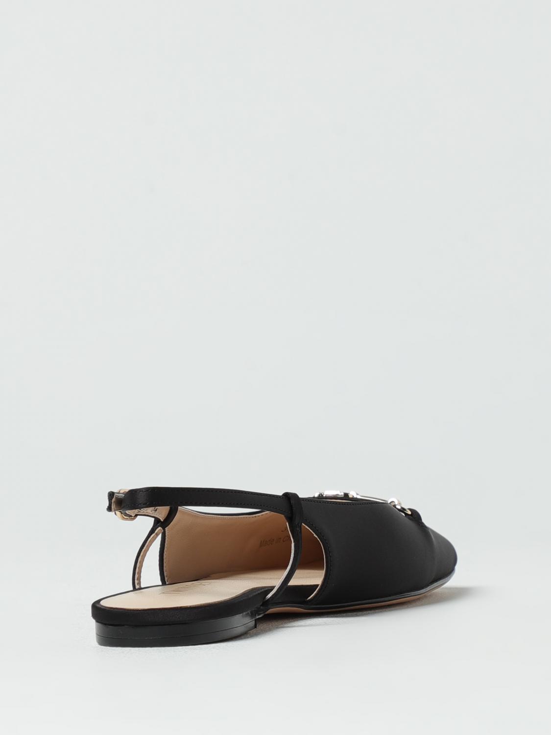 TWINSET BALLERINE: Ballerina Twinset in raso con morsetto , Nero - Img 3