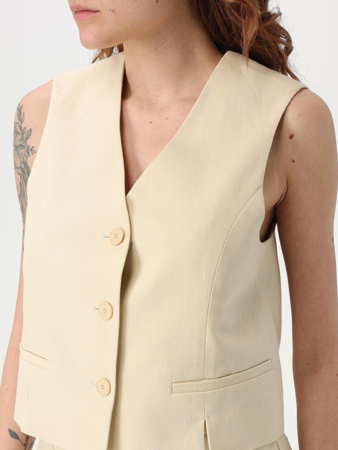 Twinset Waistcoat woman - Beige | 251TP2761 | GIGLIO.COM