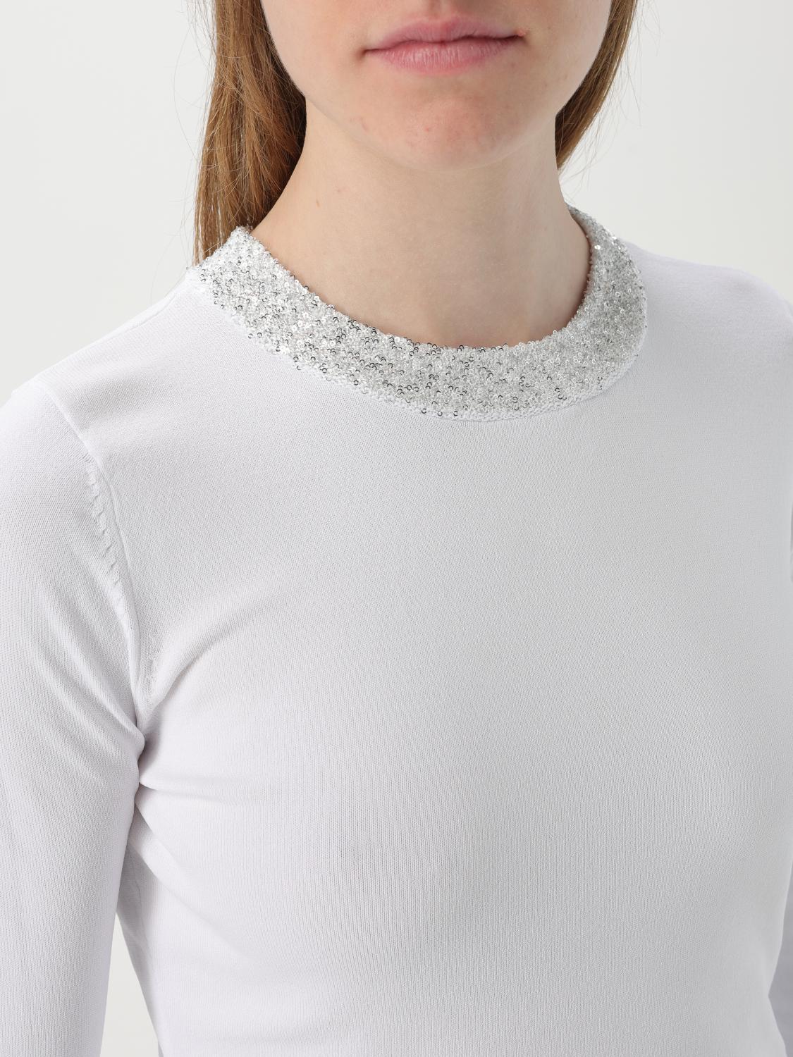 ACTITUDE TWINSET MAGLIA: Maglia Actitude Twinset in misto viscosa , Bianco - Img 3