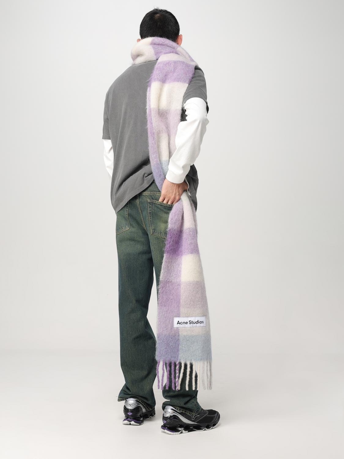 ACNE STUDIOS SCARF: Scarf men Acne Studios, White - Img 4