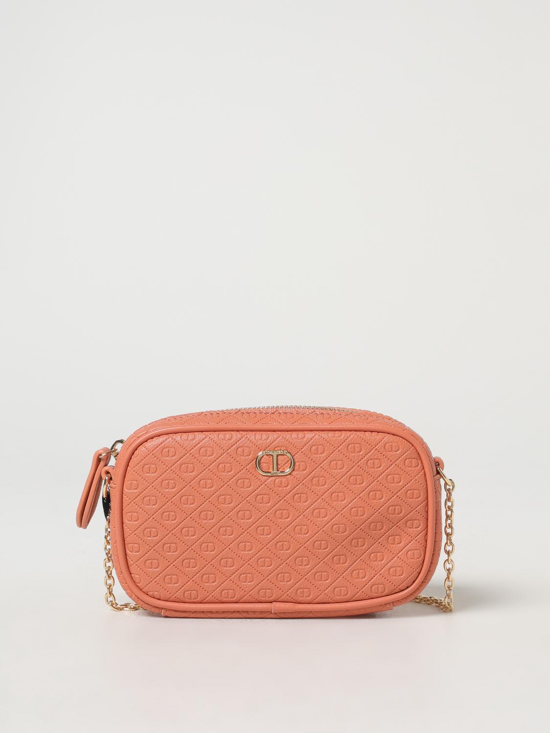 TWINSET MINI BOLSO: Mini bolso mujer Twinset, Coral - Img 1