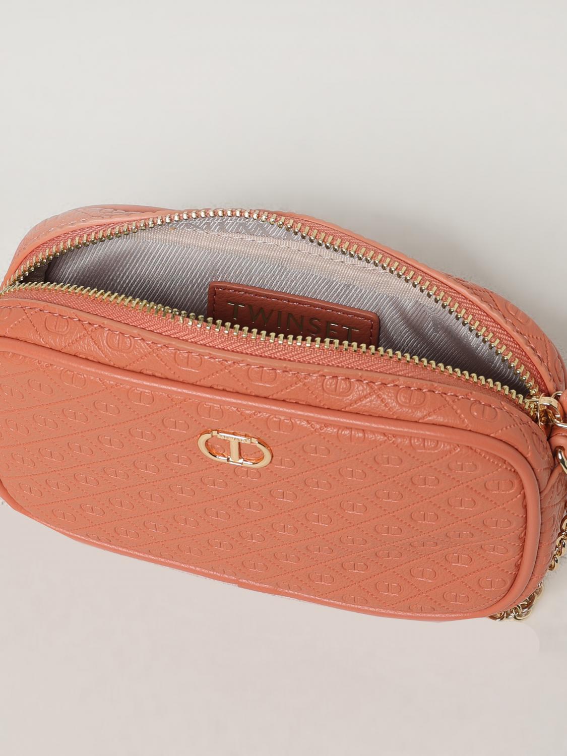 TWINSET MINI BOLSO: Mini bolso mujer Twinset, Coral - Img 3