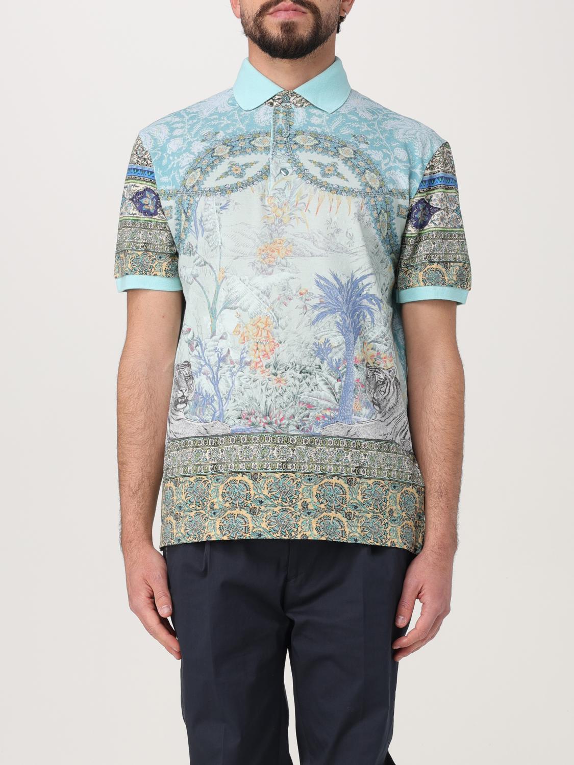 ETRO POLO: Polo herren Etro, Blau - Img 1