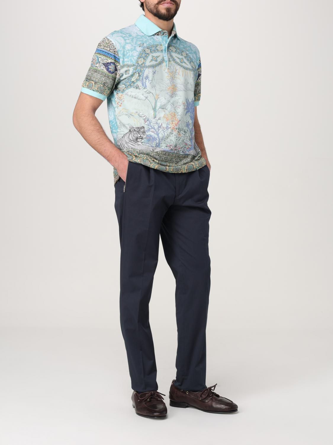 ETRO POLO: Polo herren Etro, Blau - Img 2
