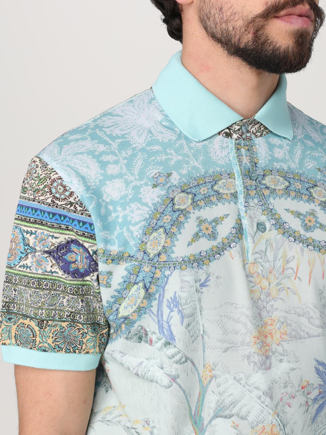 ETRO POLO: Polo herren Etro, Blau - Img 5